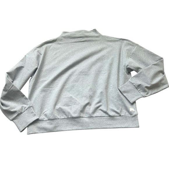 Vuori women’s Granite Funnel Neck sweatshirt gray size small dreamknit lounge - Picture 2 of 8
